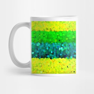 Sparkle and Glitter Green and Yellow Mug